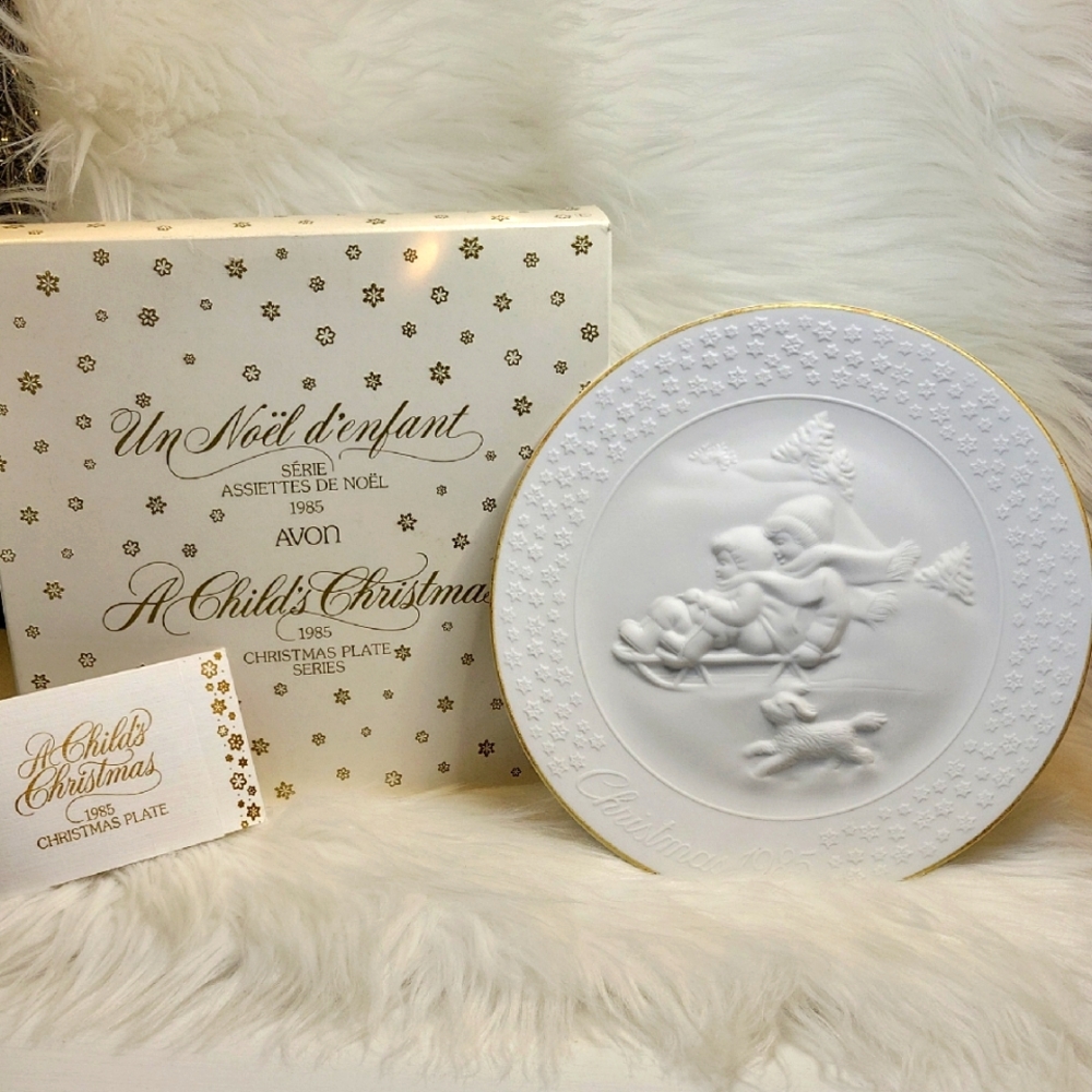 3/$25 Avon Vintage 1985 Christmas Plate